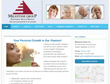 Tablet Screenshot of milestonegroupnj.com